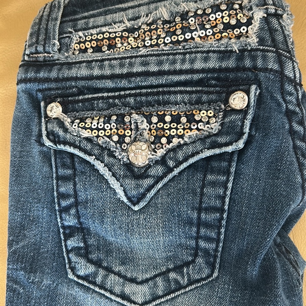 MissMe Jeans bootcut size 24. JP6067B Boot - Picture 4 of 9